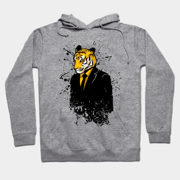 Suit Tiger Hoodie by albertocubatas